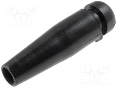 Маншон за кабел H126-HV-BK-M1 Маншон; Диам.на монт.отв:6,5mm; Диам.на отв:4,5mm; PVC; черен